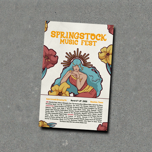 2026 SpringStock Music Fest Lineup Poster
